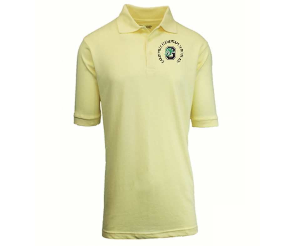 Youth Yellow Short Sleeve Polo- Gardenville