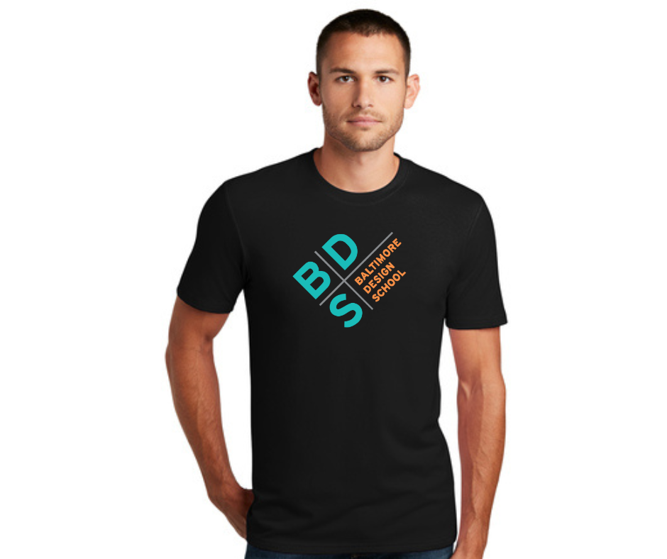 Adult Black Logo T-Shirt (Teal)- BDS