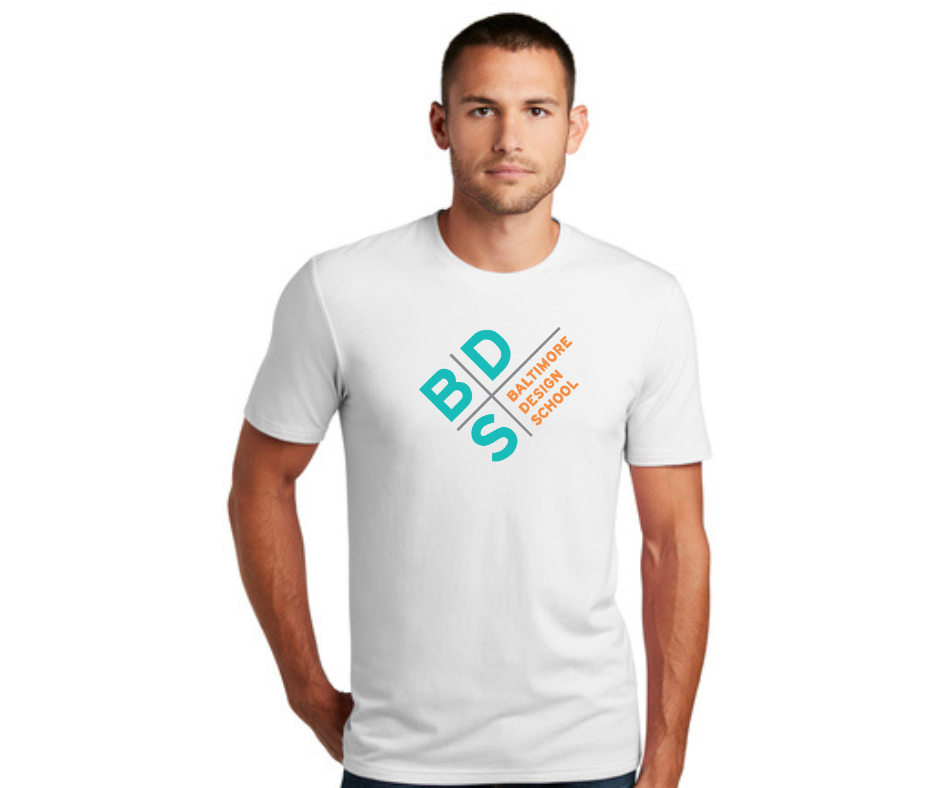 Adult White Logo T-Shirt- BDS