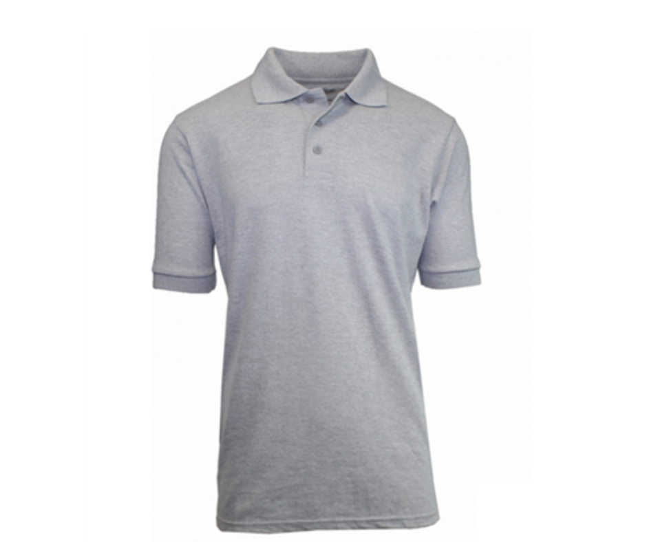 Youth Grey Short Sleeve Polo- Park Heights