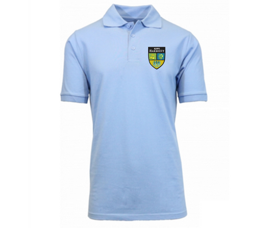 Youth Light Blue Short Sleeve Polo- KIPP Harmony