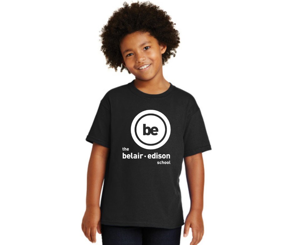 Youth Black T-Shirt- Belair-Edison
