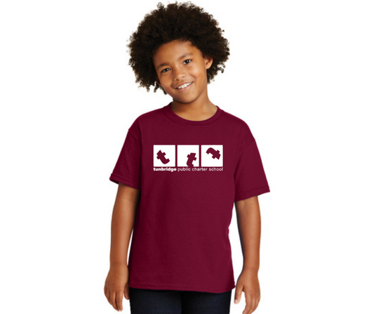 Youth Burgundy T-Shirt- Tunbridge