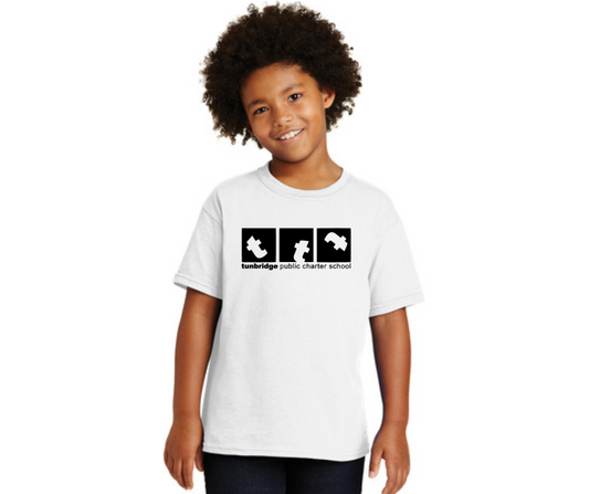 Youth White T-Shirt- Tunbridge