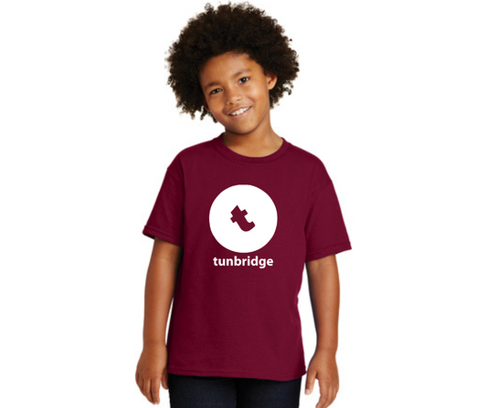 Youth Burgundy T-Shirt- Tunbridge