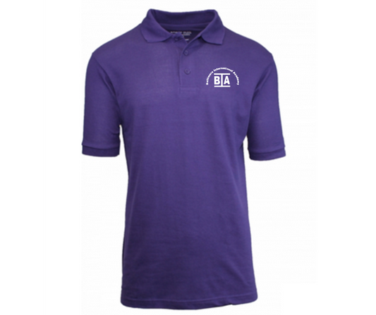 Purple Short Sleeve Polo- BIA East