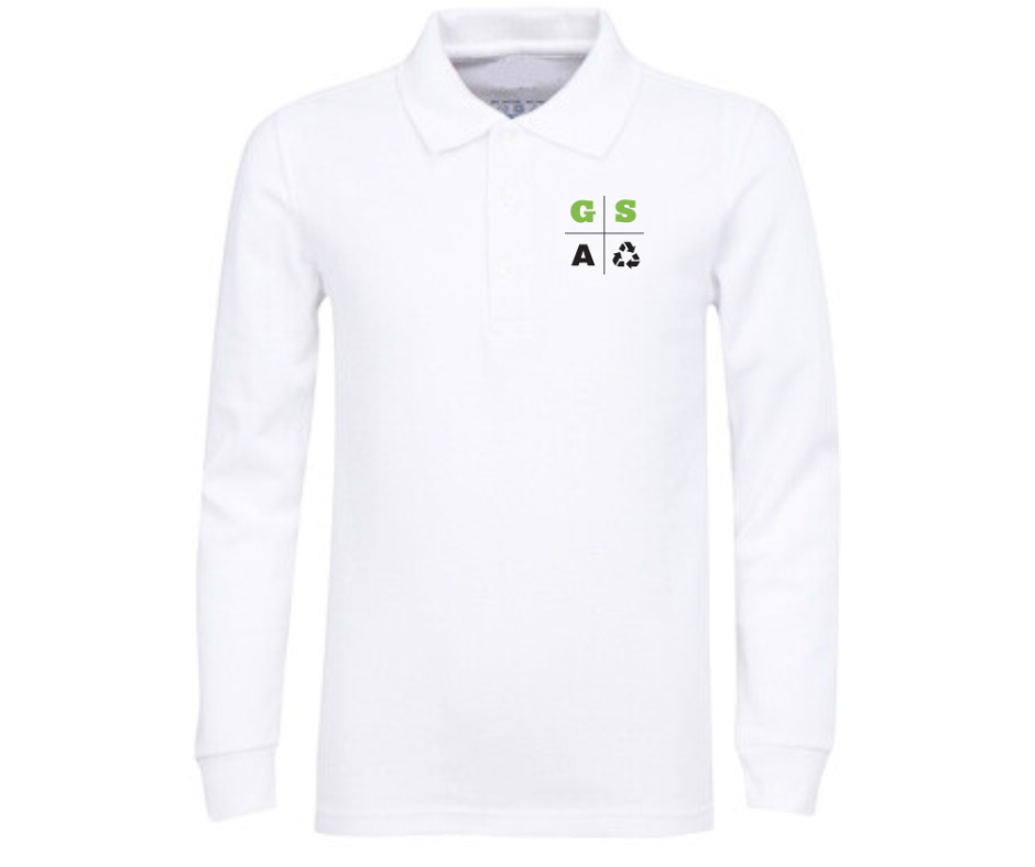 Youth Long Sleeve Polo- Green Street