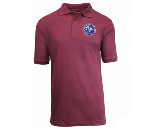 Youth Maroon Short Sleeve Polo- Graceland Park