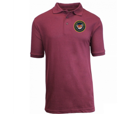 Youth Burgundy Short Sleeve Polo- Arundel