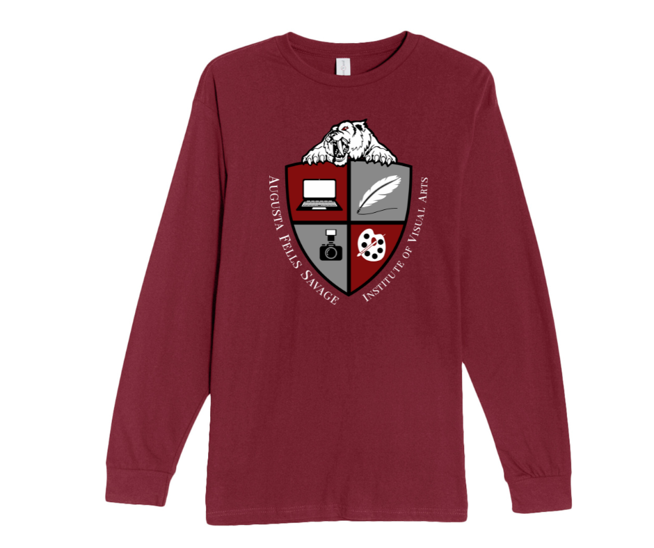 Burgundy Long Sleeve Adult T-Shirt- Augusta Fells