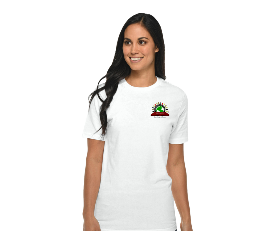 Adult White Gym T-Shirt- Empowerment Academy