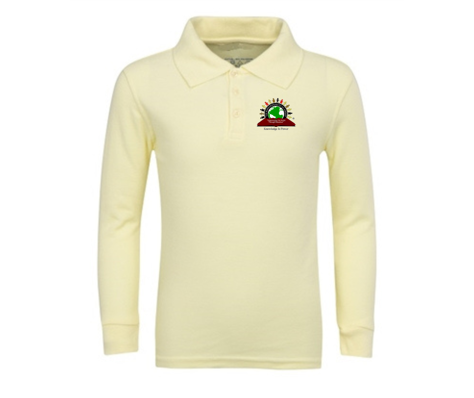 Youth Yellow Long Sleeve Polo- Empowerment Academy