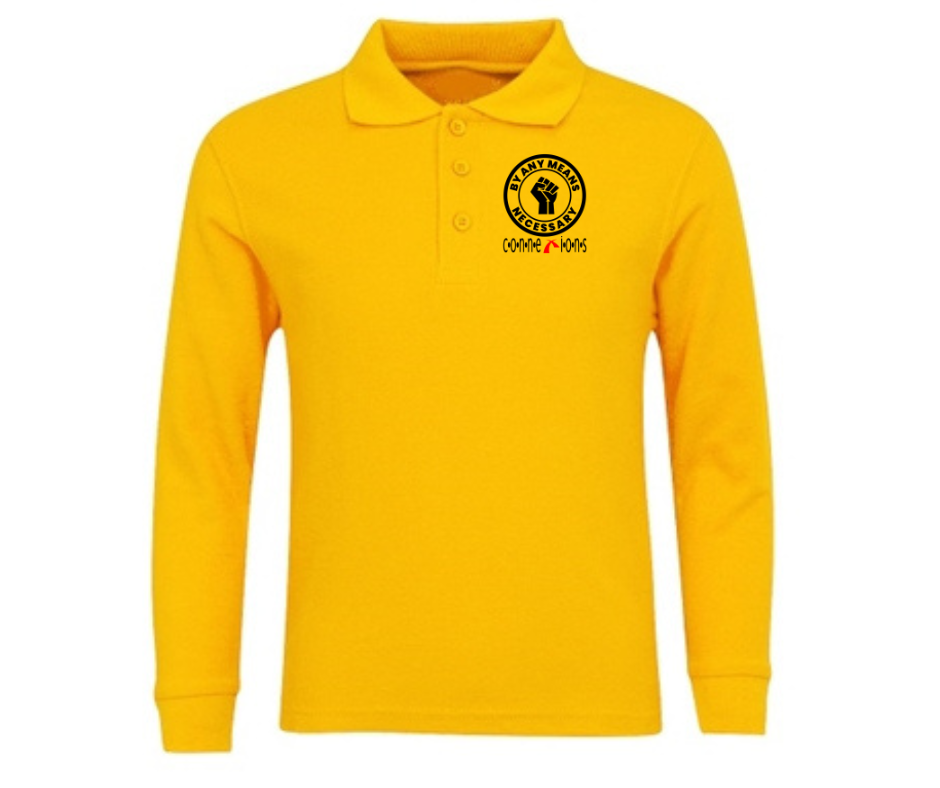 Yellow Long Sleeve Polo- ConneXions