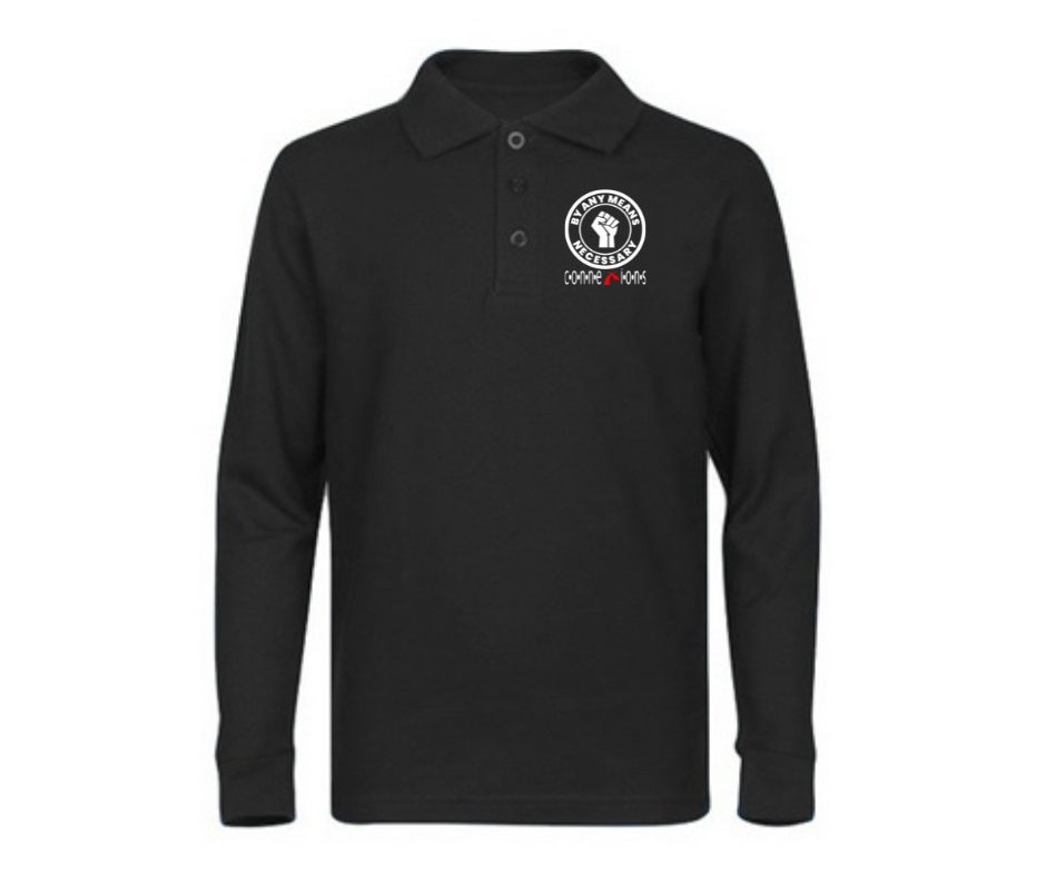 Black Long Sleeve Polo- ConneXions