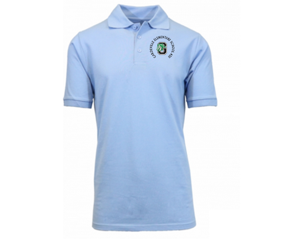 Youth Light Blue Short Sleeve Polo- Gardenville