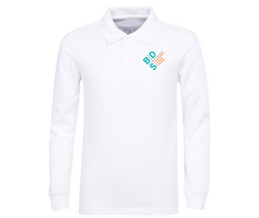 Youth Long Sleeve Uniform Polo- BDS