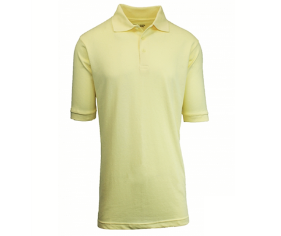 Yellow Short Sleeve School Uniform Polo- DBH