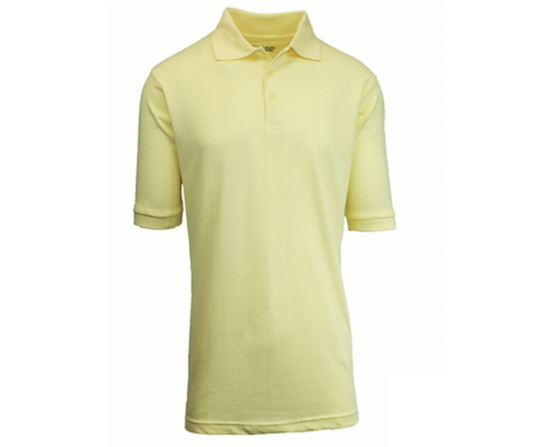 Yellow Uniform Short Sleeve Polo- Gardenville