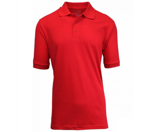Red Uniform Short Sleeve Polo- Carter