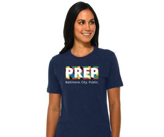 Adult Navy Multi-Colored T-Shirt- PREP