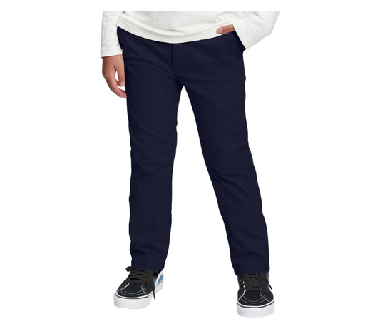 Boys Navy Uniform Slim Fit Pants- Edgewood