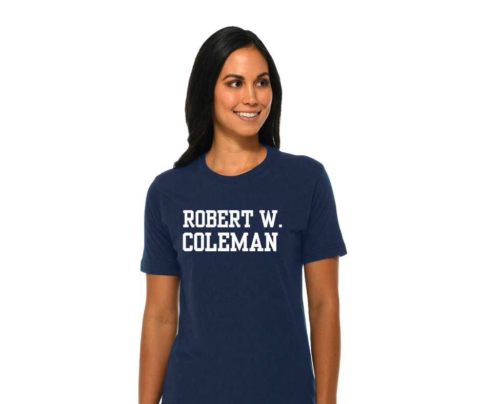 Teacher/Staff- Navy T-Shirt- Coleman