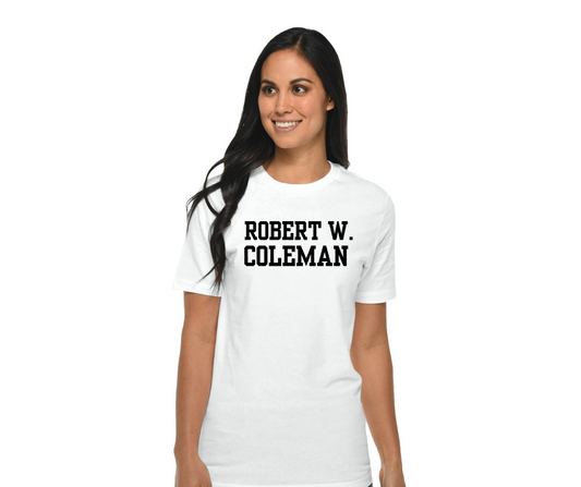 Teacher/Staff- White T-Shirt- Coleman