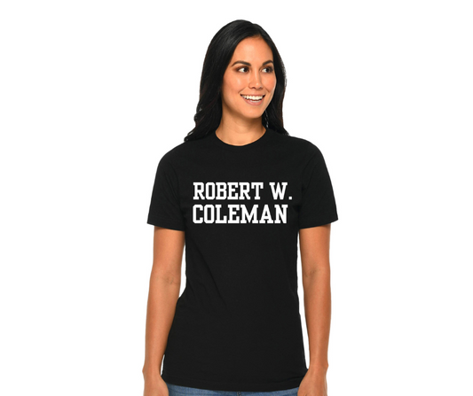 Teacher/Staff- Black T-Shirt- Coleman