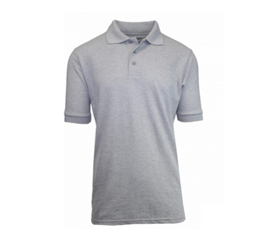 Grey Uniform Short Sleeve Polo- Park Heights