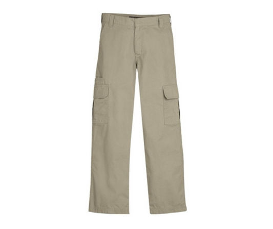 Boys Khaki Uniform Cargo Pants- Yorkwood