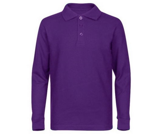 Purple Long Sleeve Uniform Polo- DBH