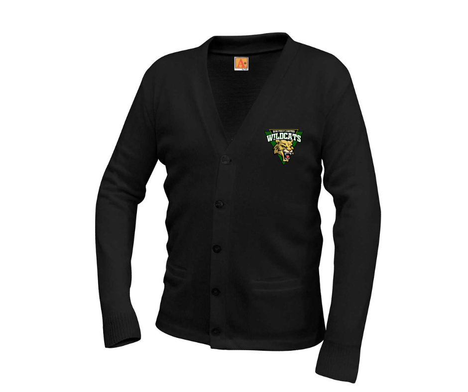 Adult Black Cardigan- Carter