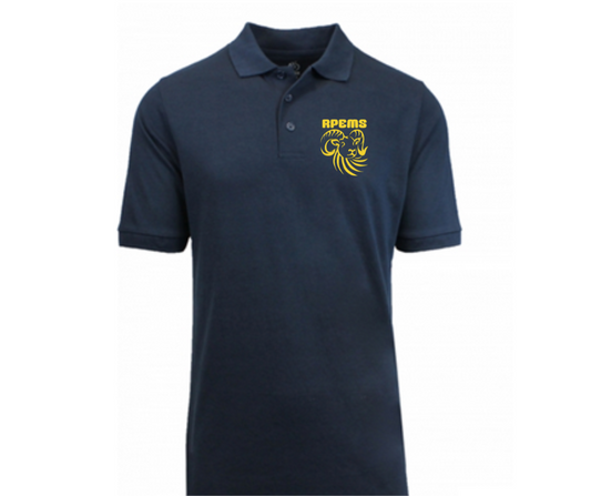 Navy Short Sleeve Uniform Polo- Roland Park