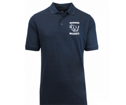 Navy Short Sleeve Uniform Polo- Woodhome