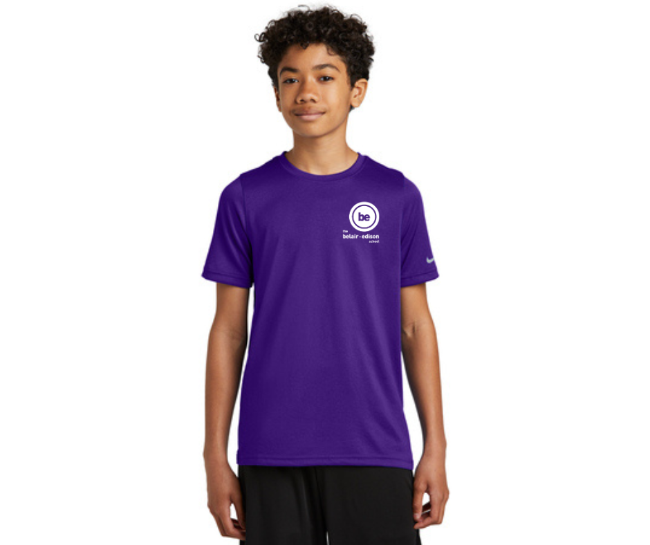 Nike Purple Short Sleeve- Belair-Edison (Middle School)