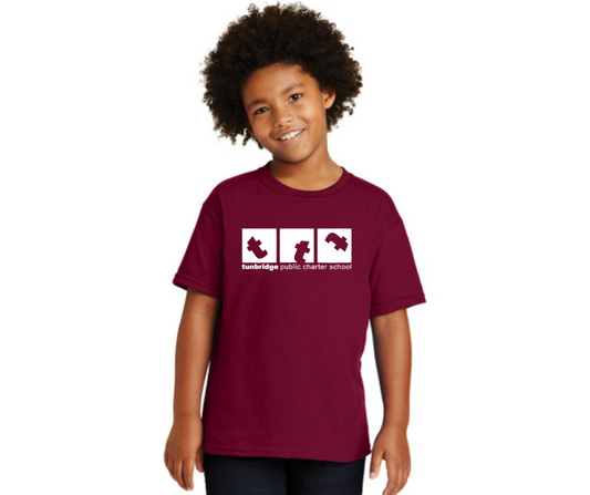 Burgundy Youth T-Shirt- Tunbridge