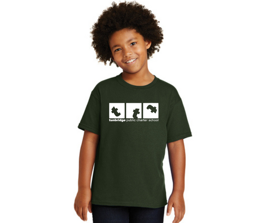 Dark Green Youth T-Shirt- Tunbridge