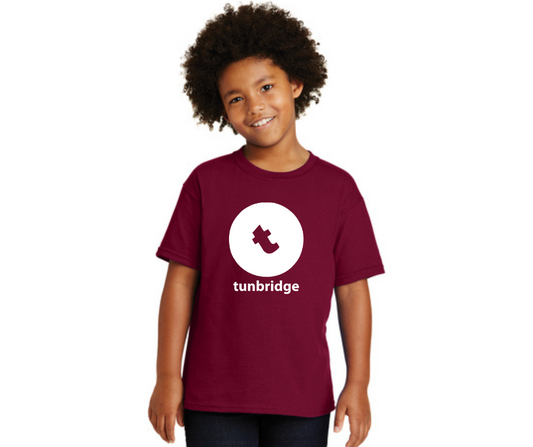 Burgundy Youth T-Shirt- Tunbridge