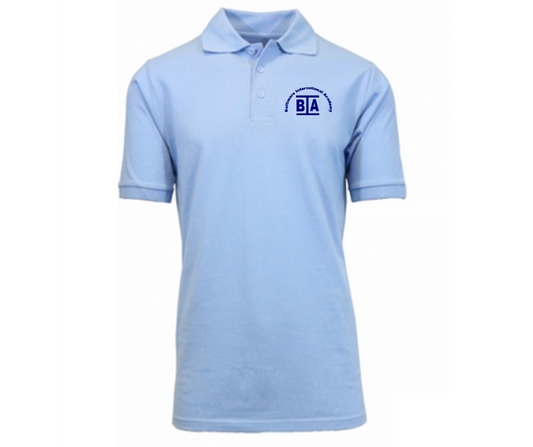 Light Blue Short Sleeve Polo- BIA East