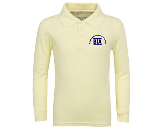 Yellow Long Sleeve Polo- BIA East