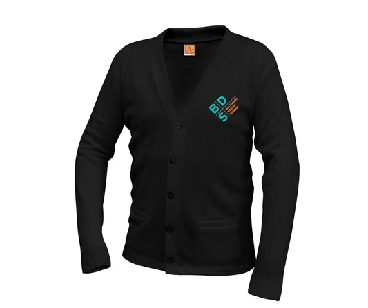 Youth Black BDS Logo Cardigan