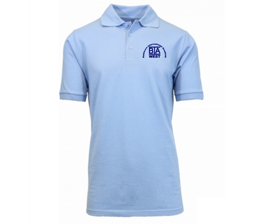 Light Blue Short Sleeve Polo- BIA West