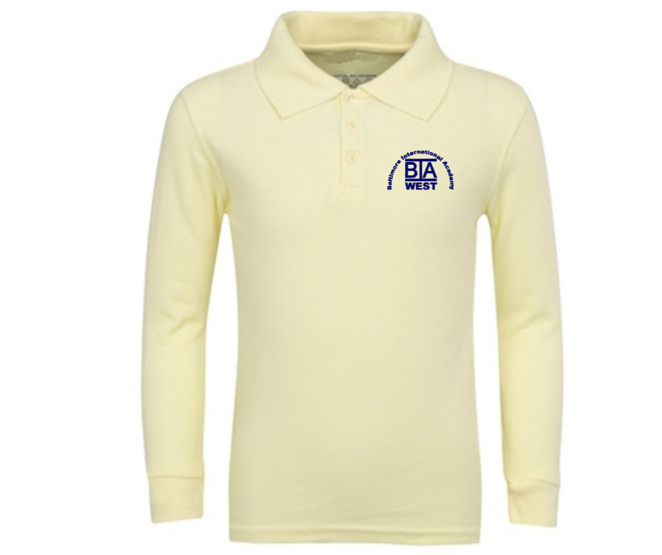 Youth Long Sleeve Polo- BIA West