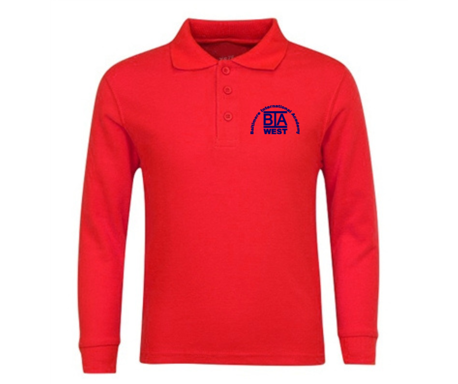 Youth Long Sleeve Polo- BIA West