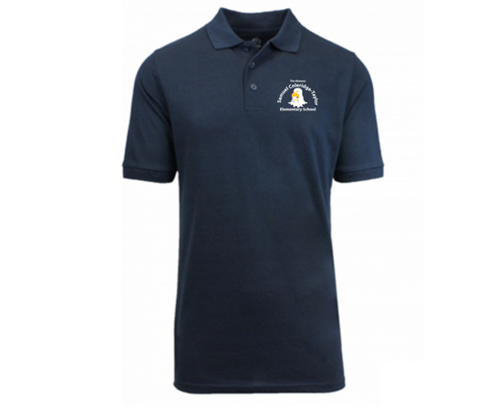 Youth Navy Short Sleeve Polo- HSCT