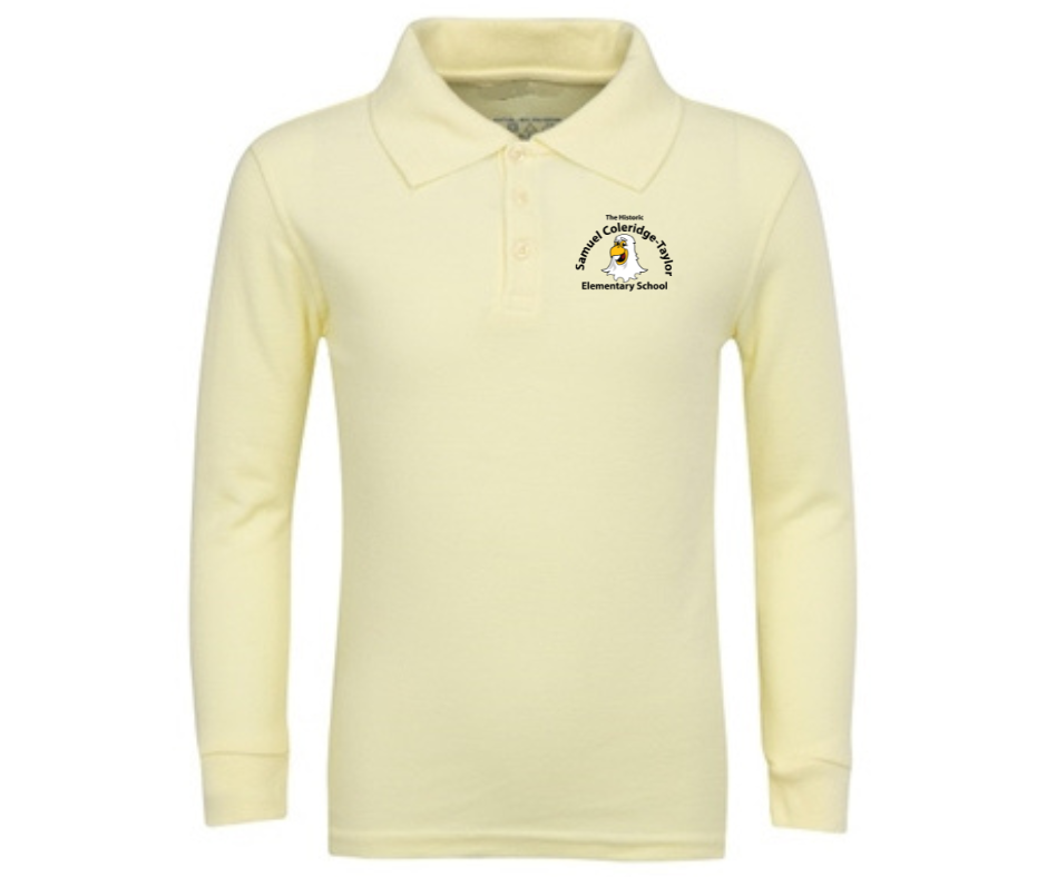 Adult Yellow Long Sleeve Polo- HSCT