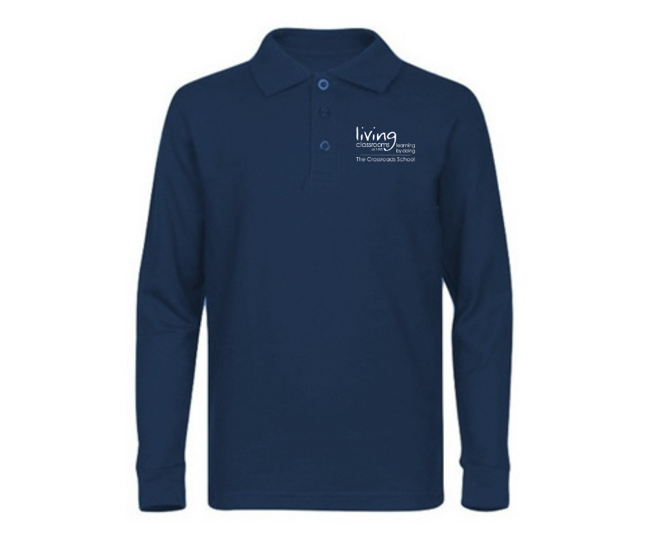 Adult Long Sleeve Polo- Crossroads