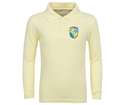 Yellow Uniform Long Sleeve Polo