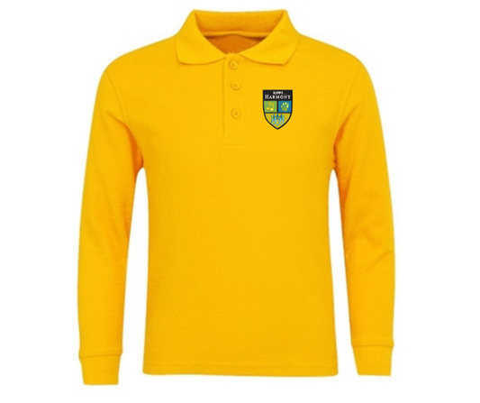 Gold KIPP Harmony Long Sleeve Polo