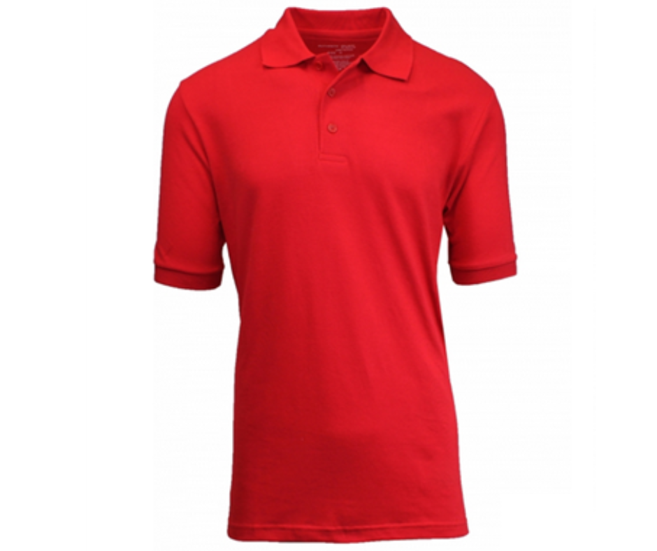 Youth Red Short Sleeve Polo- Park Heights